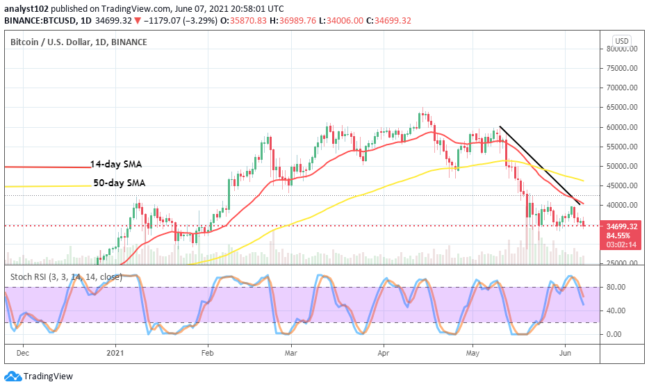 You are currently viewing Bitcoin Price Prediction: BTC/USD Downsizes Against $35,000 Level