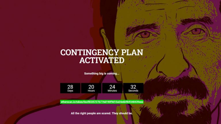 You are currently viewing Mysterious John McAfee Website Appears for Two Days — Whackd Token Climbs Over 700%