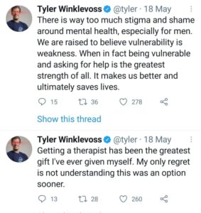 Read more about the article Lessons From The Winklevoss Twins On Overcoming Mental Health Stigma