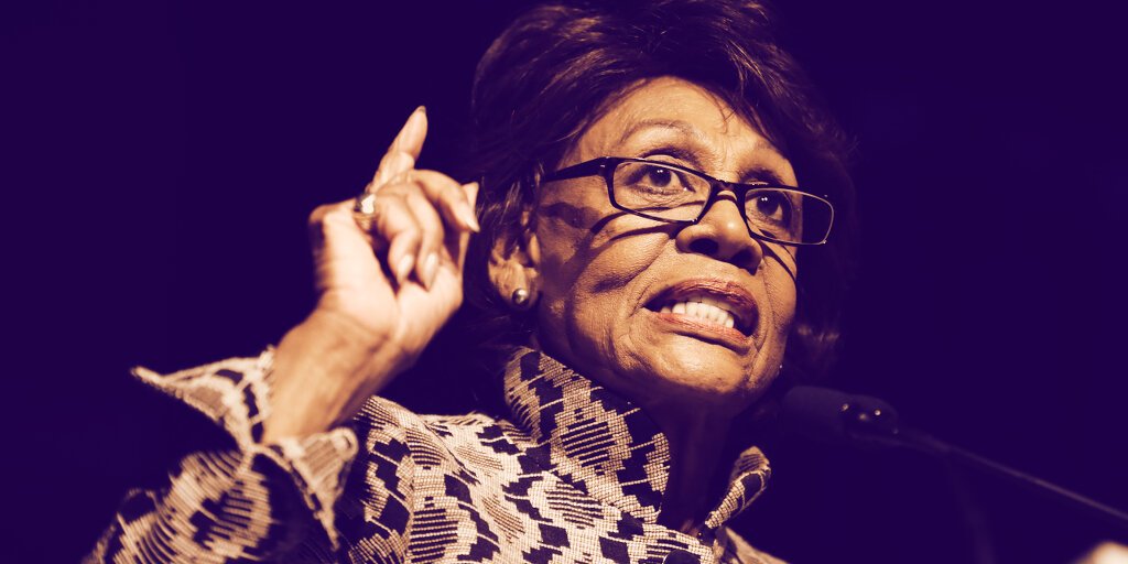 Maxine Waters Announces Congressional Working Group on Crypto