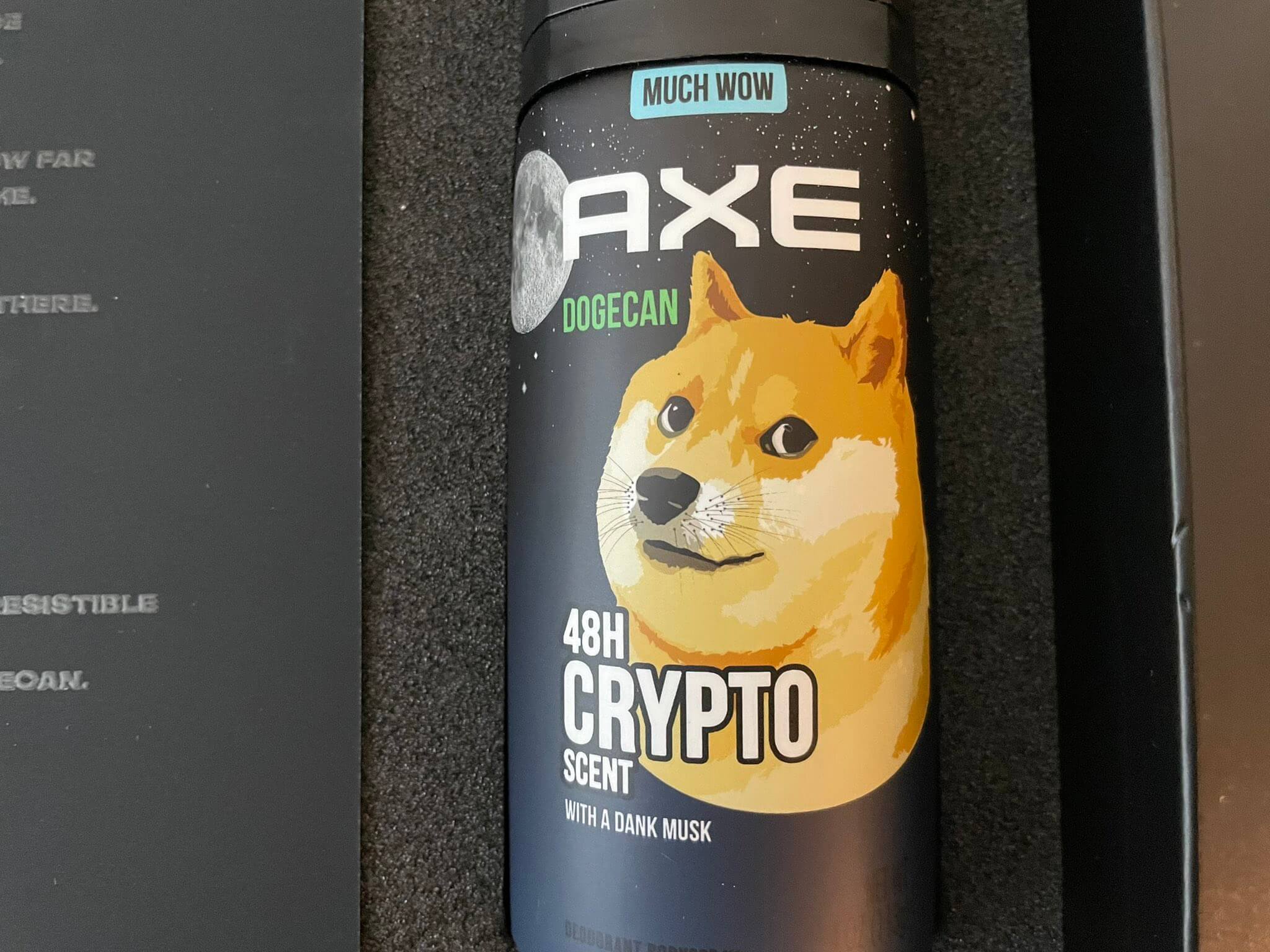 Making Dogecoin your personality? AXE’s ‘Dogecan’ bodyspray is here