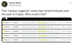 What Is A “Carbon Negative” Bitcoin Block Anyway?