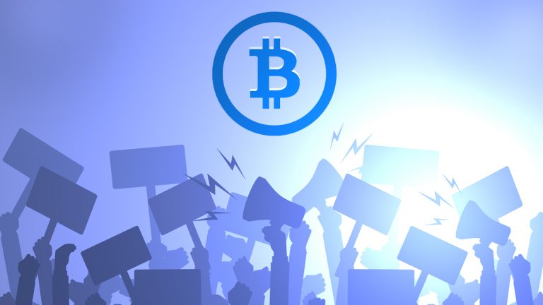 You are currently viewing Group of Salvadorans Take to the Streets to Protest El Salvador’s New Bitcoin Law