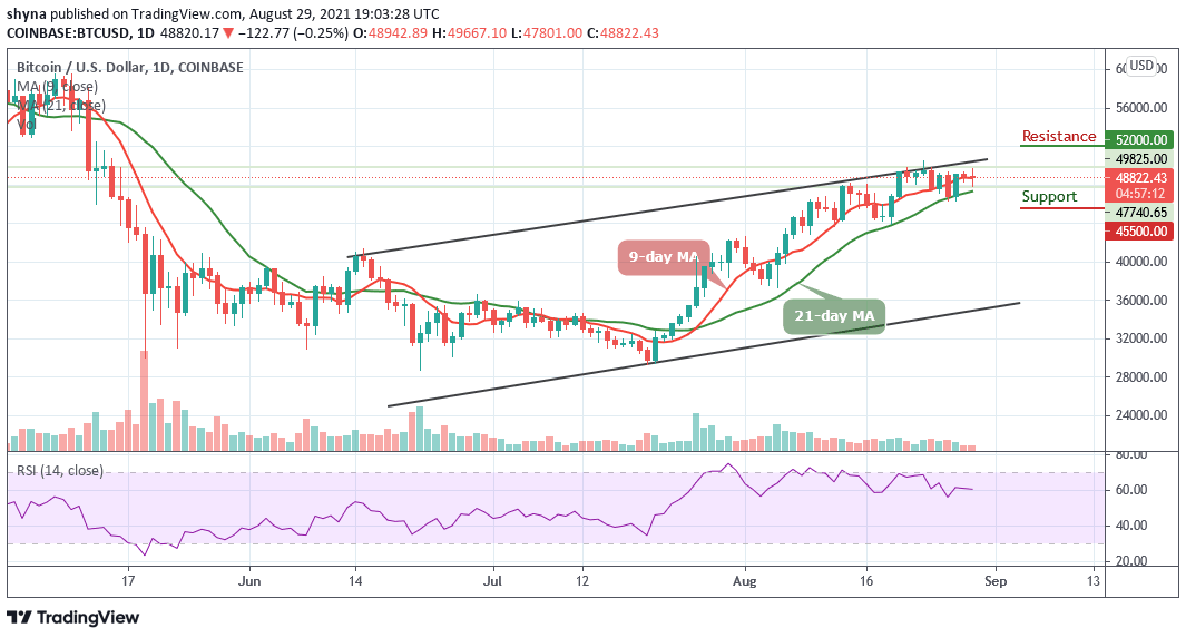 You are currently viewing Bitcoin Price Prediction: BTC/USD May Revisit $50,000 Resistance