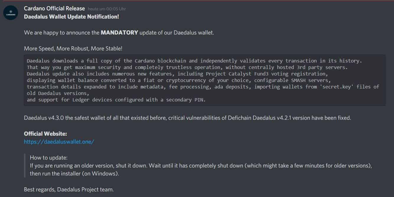 You are currently viewing Beware: Fake Cardano (ADA) Wallet Marketed on Discord