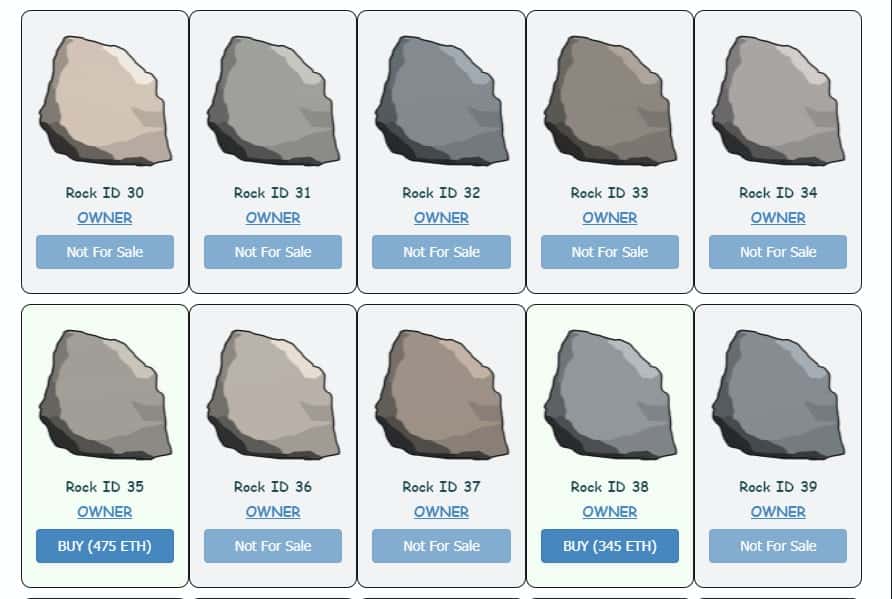 You are currently viewing What are Ether Rocks? Meet the NFT Digital Rocks Craze