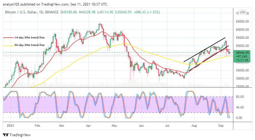 You are currently viewing Bitcoin (BTC/USD) Market Holds Close to Returning Bearish Trend