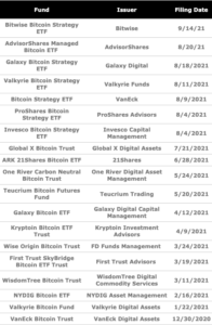 Read more about the article The US SEC currently has 19 pending Bitcoin ETF applications