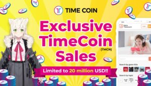 Exclusive TimeCoin (TMCN) sales opportunity with the best NFT, DeFi, and Game Player Matching Service