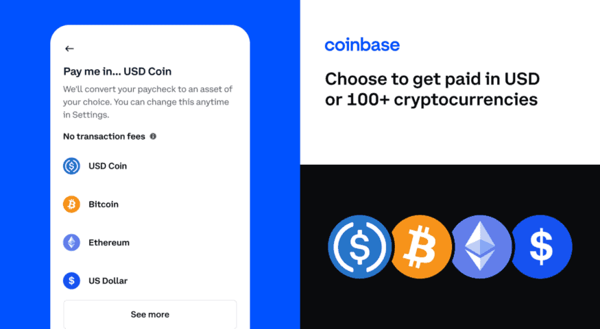 You are currently viewing Coinbase Will Let You Get Your Paycheck in Crypto With a Couple of Clicks