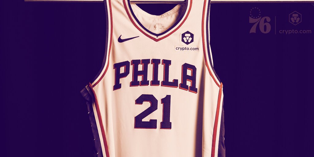 NBA’s Philadelphia 76ers Score Crypto.com as Jersey Sponsor