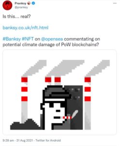 Read more about the article Fake Banksy NFT sells for £244,000. Let’s talk about NFT vulnerabilities.