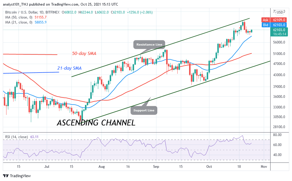 You are currently viewing Bitcoin (BTC) Price Prediction: BTC/USD Holds Above $60k as Bitcoin Approaches $64k High