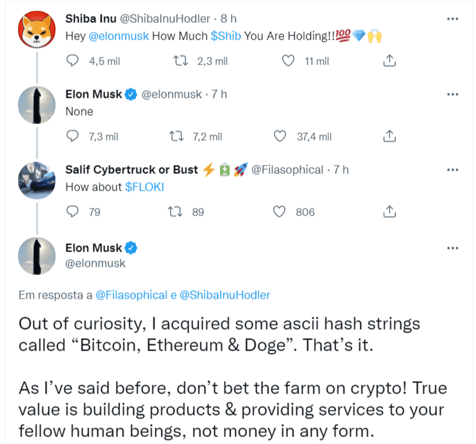 You are currently viewing Elon Musk Says He Doesn’t Own Shiba Inu Tokens, Enraging SHIB Hodlers