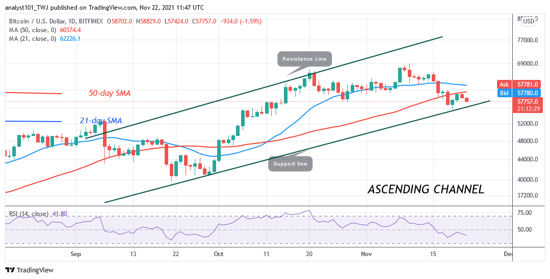 You are currently viewing Bitcoin (BTC) Price Prediction: Bitcoin Hovers above $55.6k as Bitcoin Looks Oversold