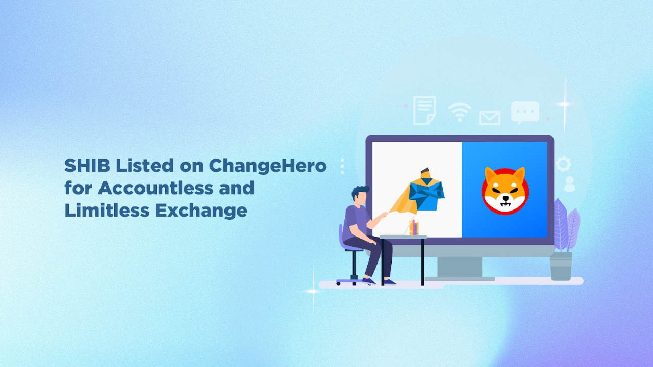 You are currently viewing SHIB Listed on ChangeHero for Accountless and Limitless Exchange