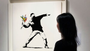 Read more about the article Sotheby’s to Bring Down the Hammer in Ethereum on 2 Iconic Banksy Paintings