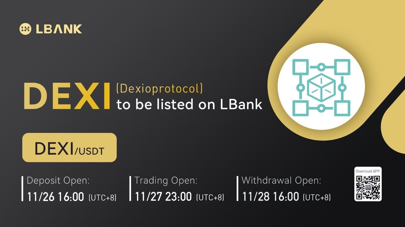 LBank Exchange Will List Dexioprotocol (DEXI) on November 27, 2021