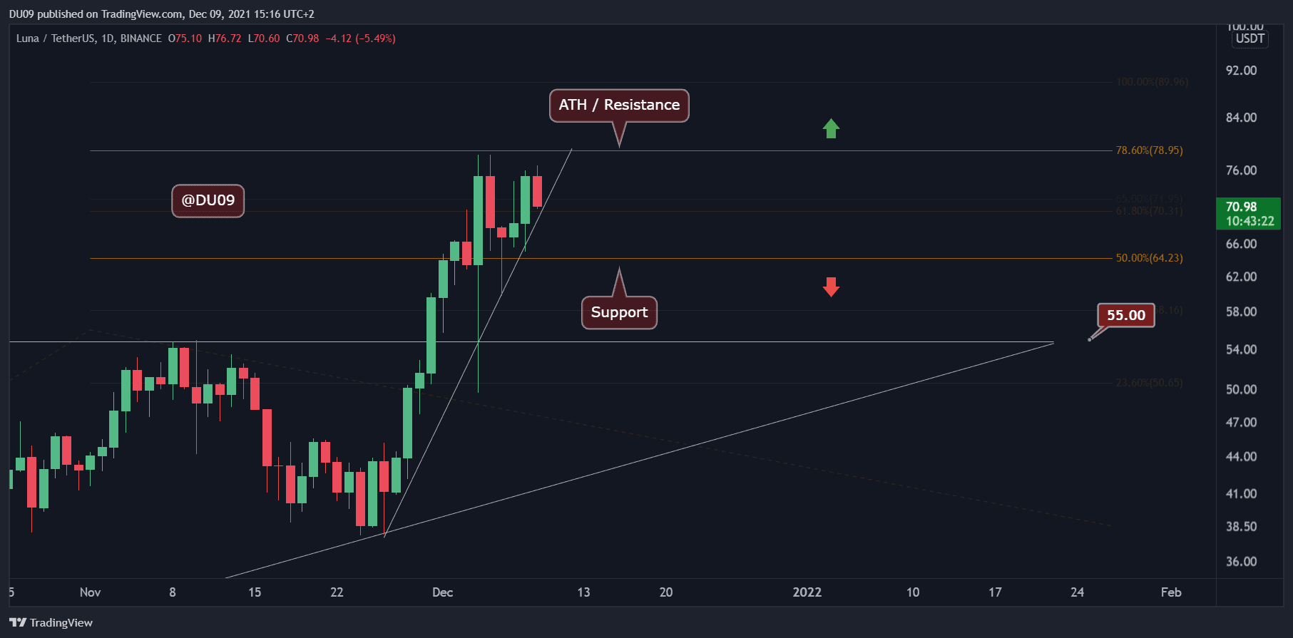 Luna Price Analysis: Bulls Got Rejected at  ATH, Is a Correction Coming?