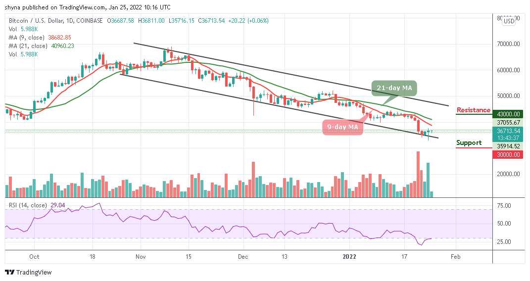 You are currently viewing Bitcoin Price Prediction: BTC/USD Reclaims $36,000 Level