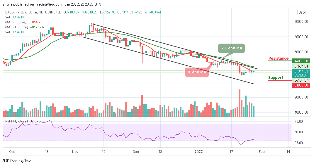 You are currently viewing Bitcoin Price Prediction: BTC/USD Gets Ready for a Spike Above $37,000