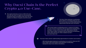 Read more about the article Dacxi Announces Global Tokenized Crowdfunding Solution – the Dacxi Chain