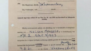 Nelson Mandela’s iconic arrest warrant auctioned off as an NFT