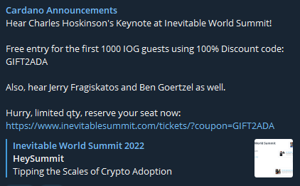 You are currently viewing Cardano founder set to reveal the future of finance at the Inevitable World Summit 2022