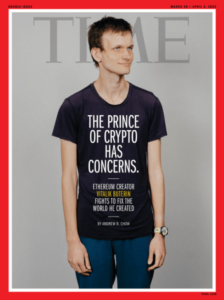 Read more about the article Vitalik Buterin tells Time Magazine crypto “has a lot of dystopian potential”