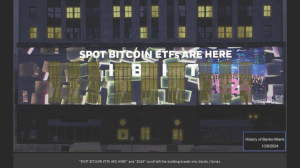 Read more about the article BlackRock wants to project Bitcoin ETF ads onto former banks, filing says