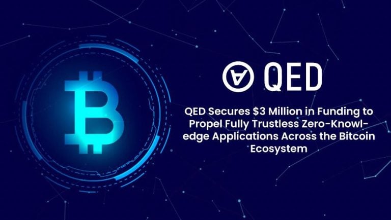 You are currently viewing QED Secures $3 Million in Funding to Propel Fully Trustless Zero-Knowledge Applications Across the Bitcoin Ecosystem