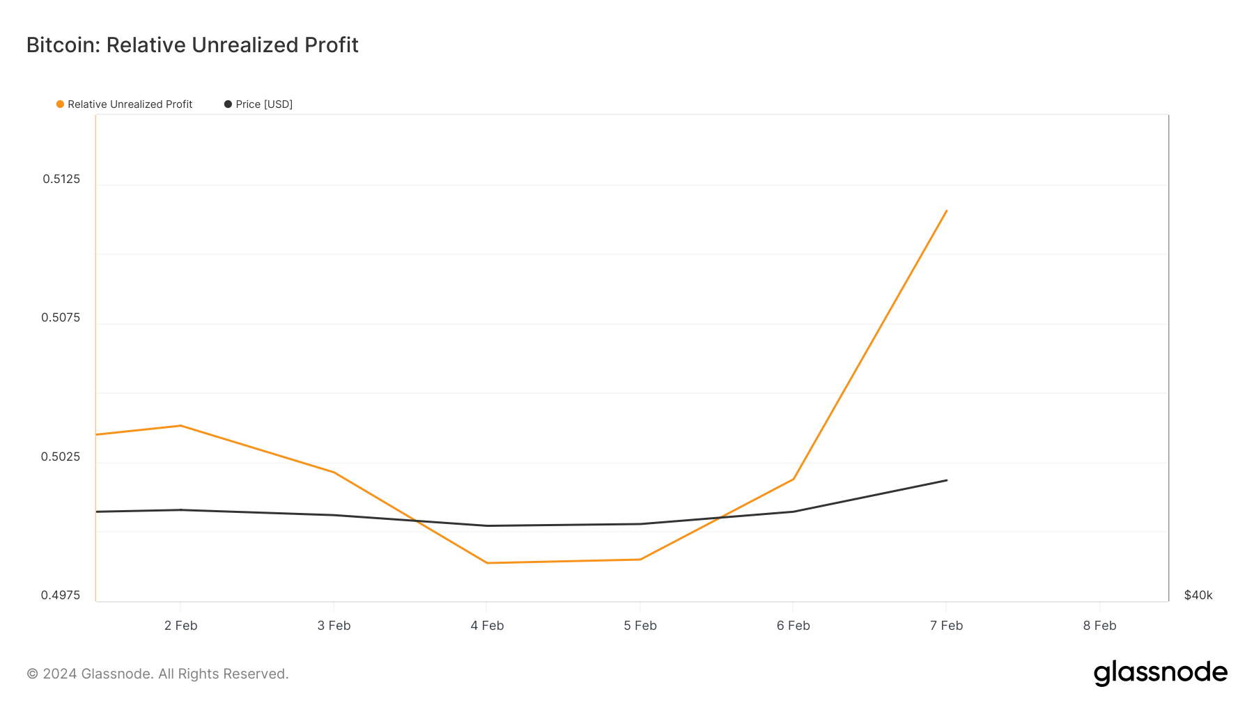 Bitcoin above k spurs market confidence with spike in unrealized profits