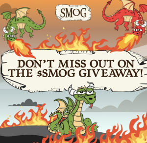 SMOG Skyrockets 600% to 4M As Dragon-themed Meme Coin Airdrops Go Viral