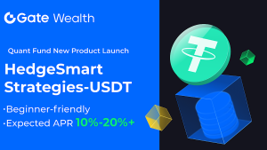 Read more about the article Gate.io Unveils HedgeSmart Strategies-USDT: 10% to 20% Annualized Yield with Principal Protection