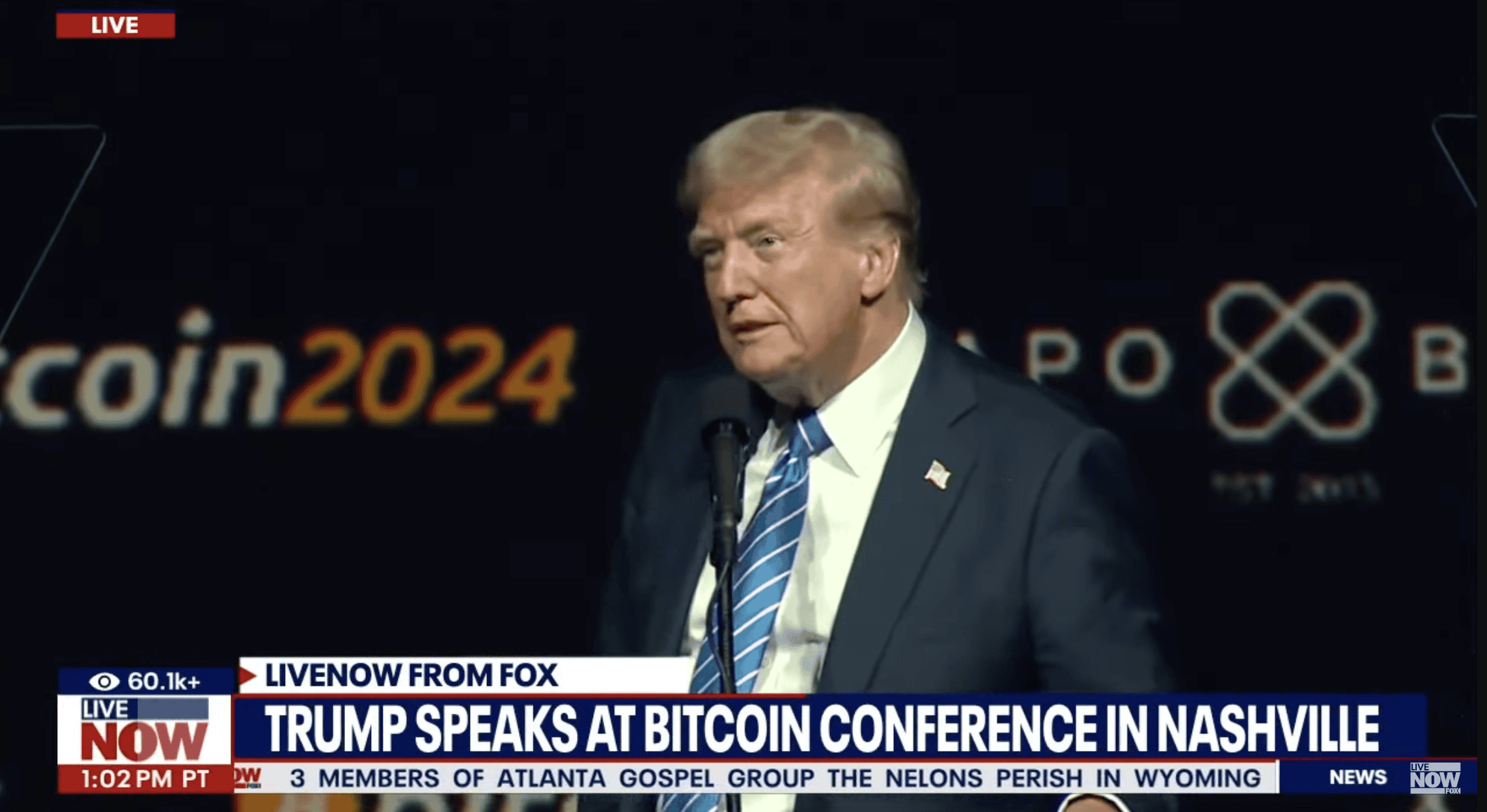 You are currently viewing Donald Trump Says Bitcoin Will Likely Overtake Gold (Live at Bitcoin 2024)