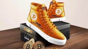 Read more about the article ‘Crypto President High Tops’ — Trump Reveals Limited Edition Bitcoin Sneakers