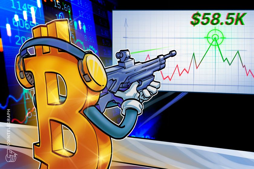 You are currently viewing Bitcoin price taps week-to-date high near $58.5K amid US jobs data miss