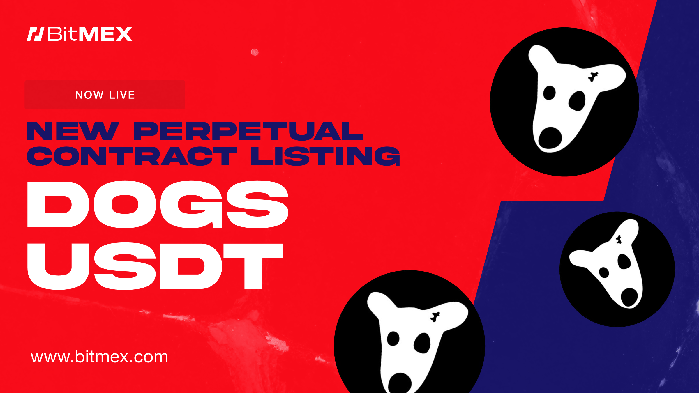 You are currently viewing Now Live: DOGSUSDT Perpetual Swap Listing with Up to 50x Leverage