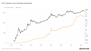 Read more about the article Bitcoin accumulation addresses see steady rise