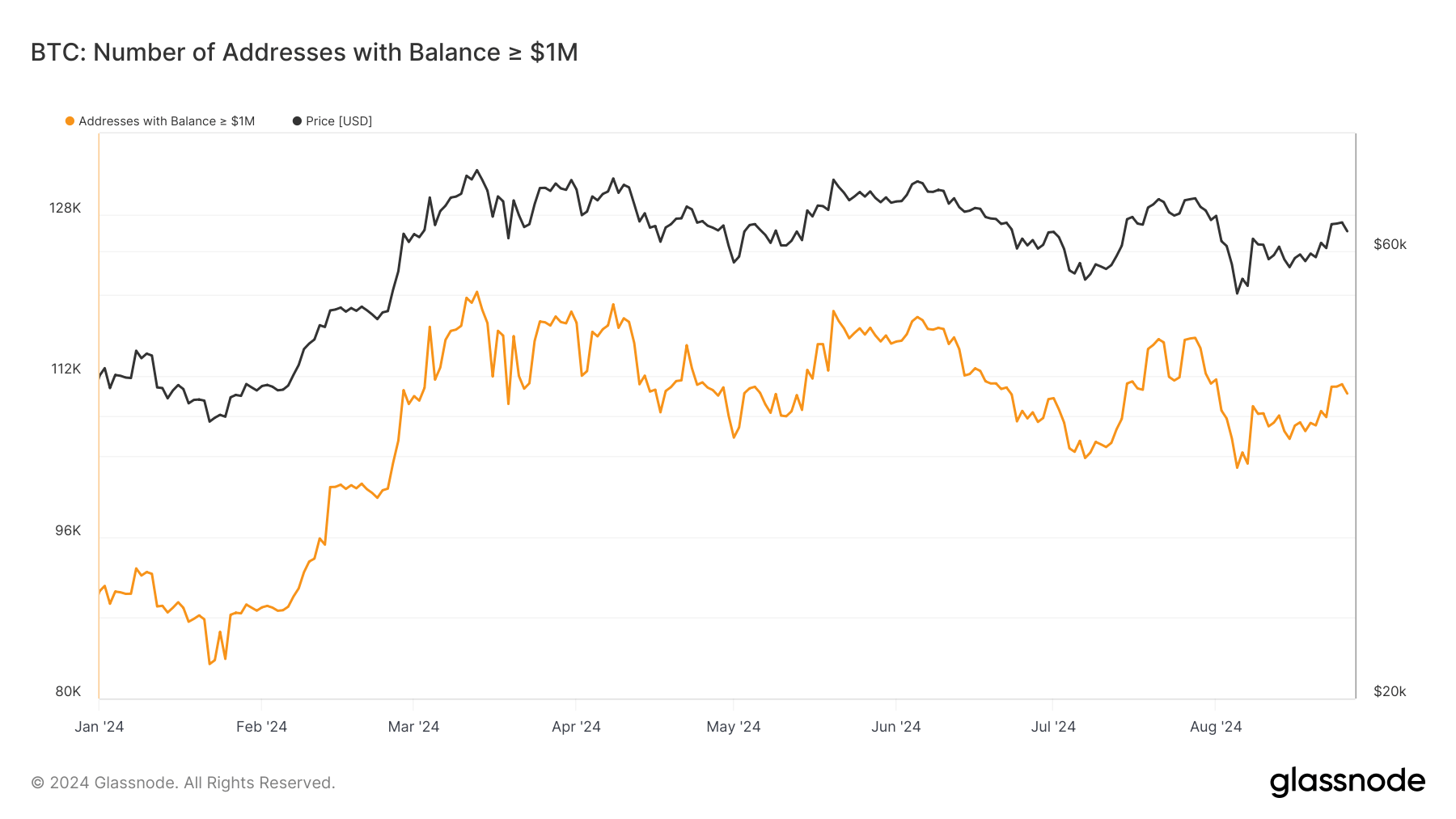 You are currently viewing Bitcoin’s millionaire addresses rise and fall with market dynamics