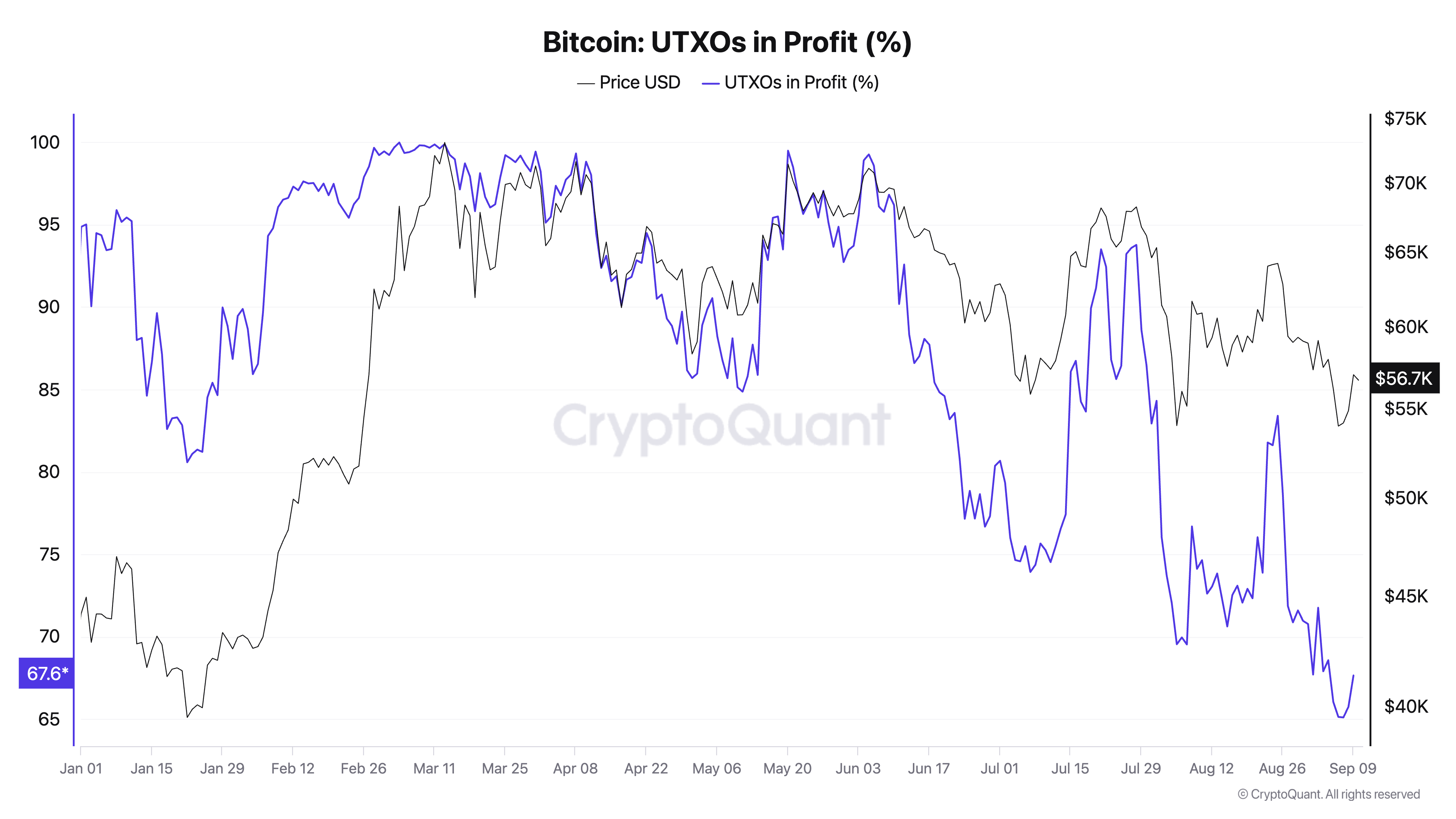 Bitcoin price stabilizes but profitability gap points to unease