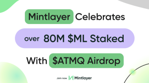 Read more about the article Mintlayer Celebrates Over 80 Million ML Coins Staked with Exclusive ATMQ Token Airdrop