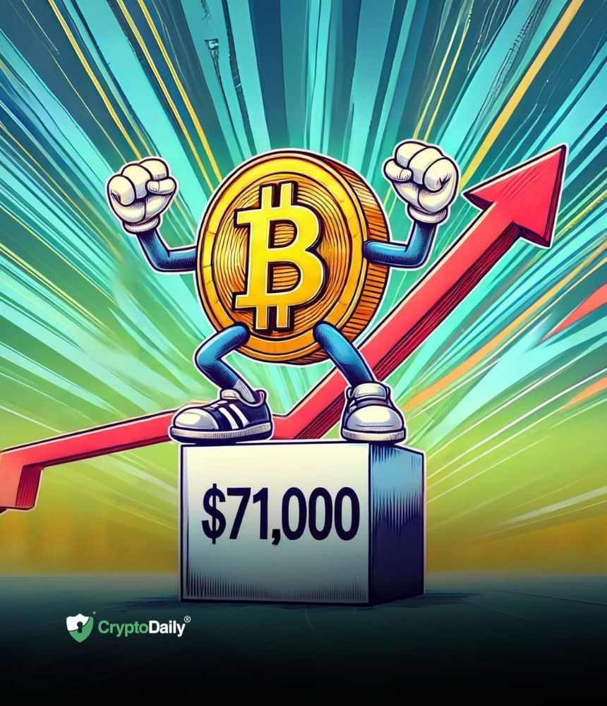 You are currently viewing Bitcoin (BTC) rises above $71,000 – all-time high in sight