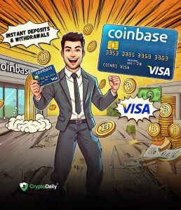 Read more about the article Visa and Coinbase Partner to Offer Instant Crypto Buys, Deposits and Withdrawals with Debit Cards