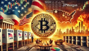 Read more about the article US Elections and Geopolitical Strains Favor Bitcoin, JPMorgan Predicts ‘Debasement Trade