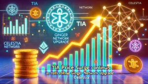 Read more about the article TIA Price Surge Continues as Celestia Rolls Out Ginger Network Upgrade