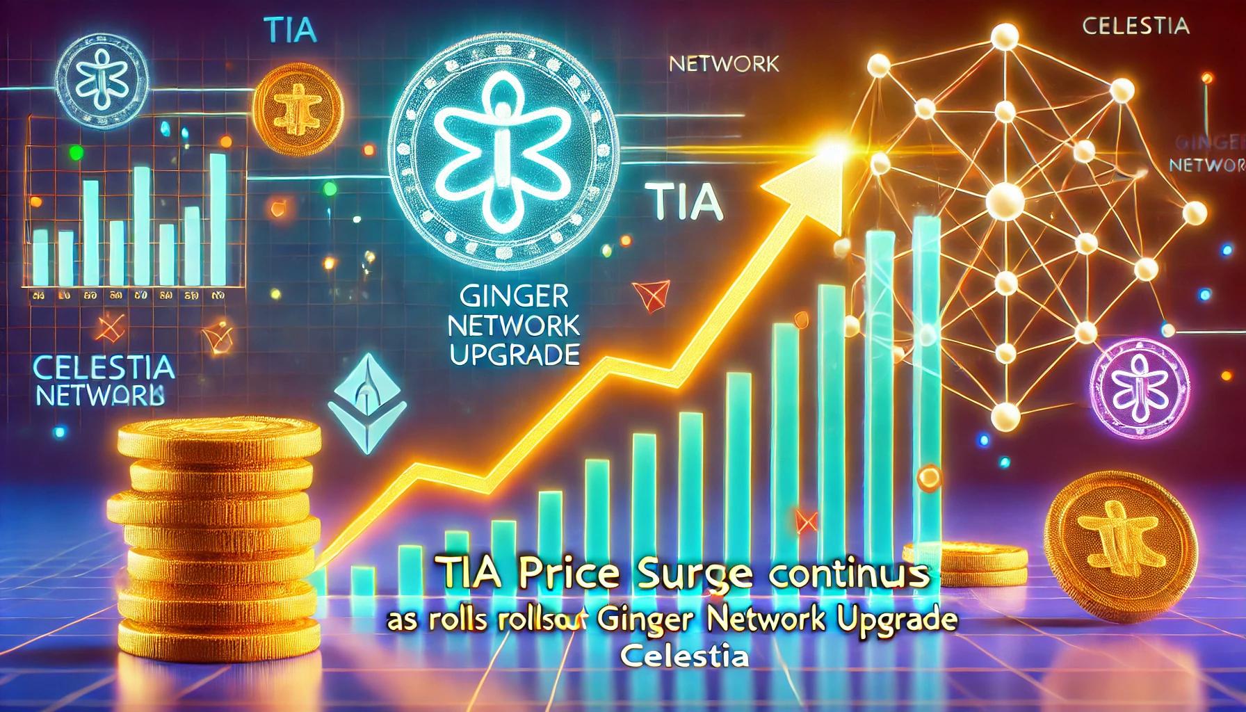 You are currently viewing TIA Price Surge Continues as Celestia Rolls Out Ginger Network Upgrade