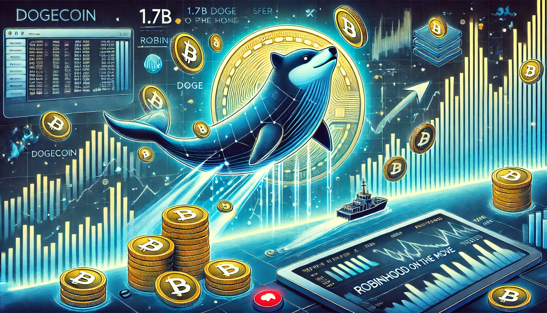 You are currently viewing Dogecoin Whale Transfer to Robinhood Raises Price Concerns: 1.7B DOGE on the Move