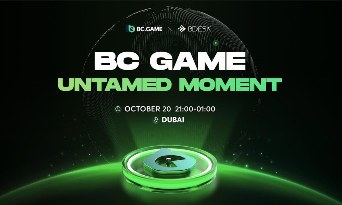 You are currently viewing BC.GAME 1st Brand Event Untamed Moments will Kick-off in Dubai during Blockchain Life 2024