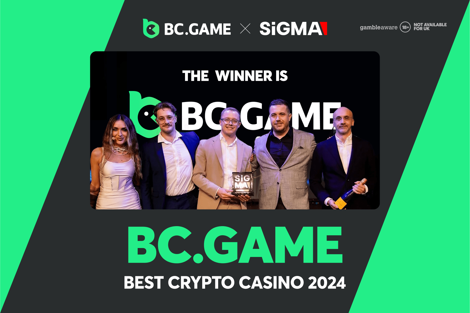 You are currently viewing BC.GAME Celebrates Third Consecutive Win at the SiGMA Global Gaming Awards with 2024 Best Crypto Casino Title